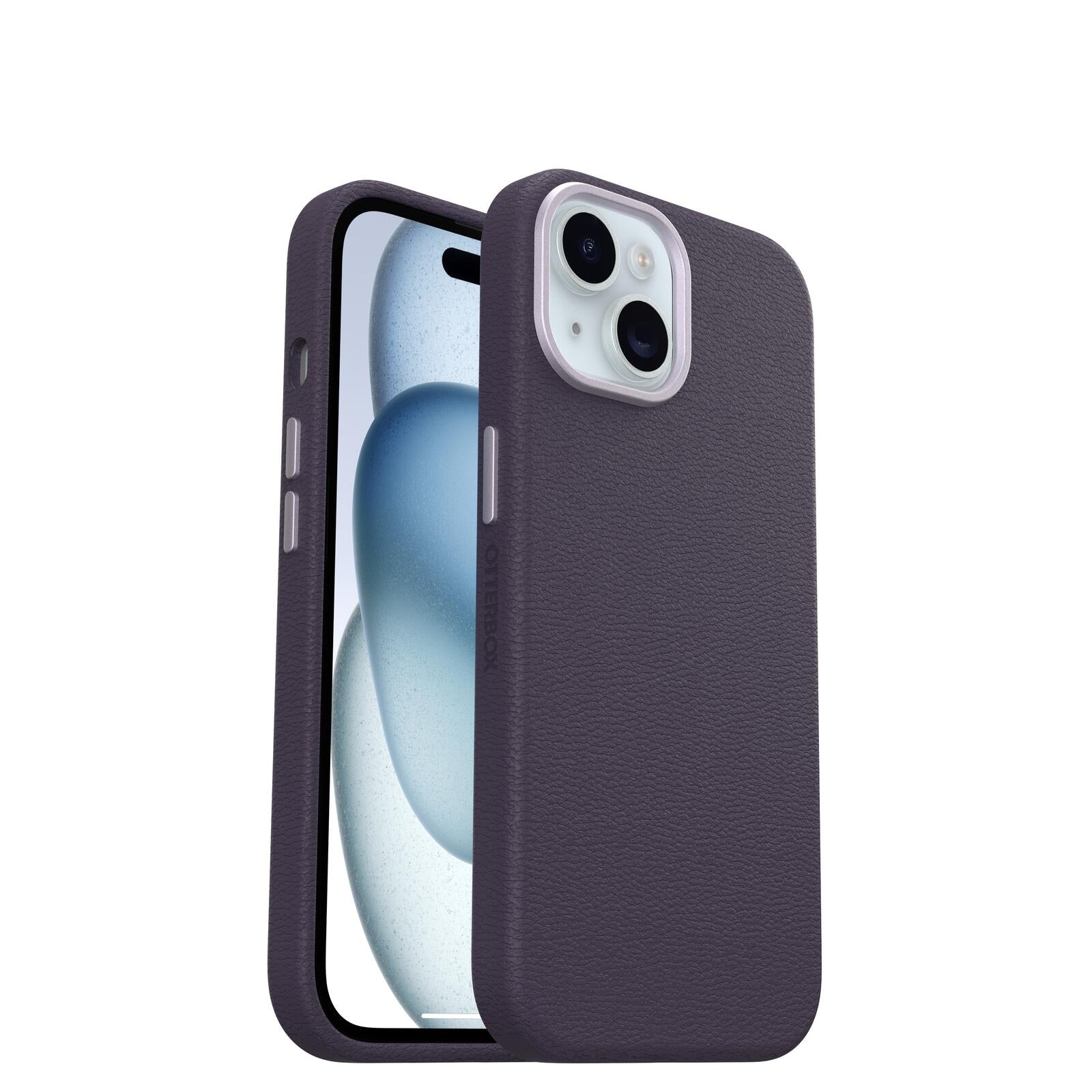 OtterBox Symmetry Cactus Leather Apple iPhone 15 Plum Luxe - purple OtterBox Symmetry Cactus Leather Apple iPhone 15 Plum Luxe - purple